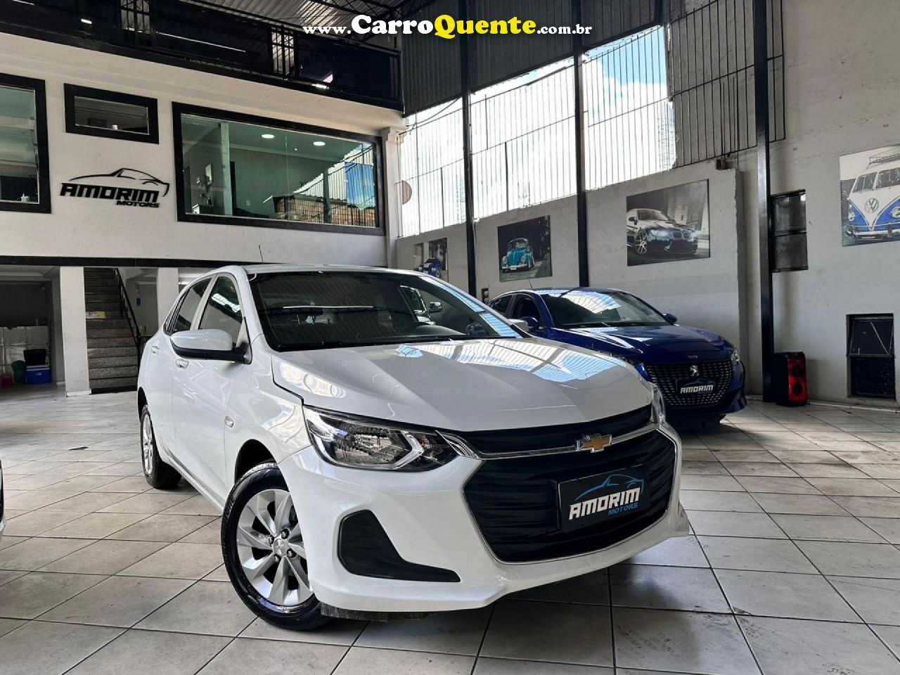 CHEVROLET   ONIX HATCH LT 1.0 12V TB FLEX 5P MEC.   BRANCO 2023 1.0 FLEX - Loja