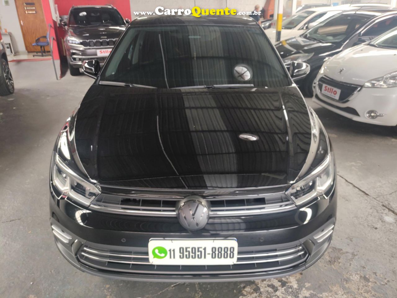 VOLKSWAGEN   POLO HIGHLINE TSI 1.0 FLEX 12V AUT.   PRETO 2023 1.0 FLEX - Loja