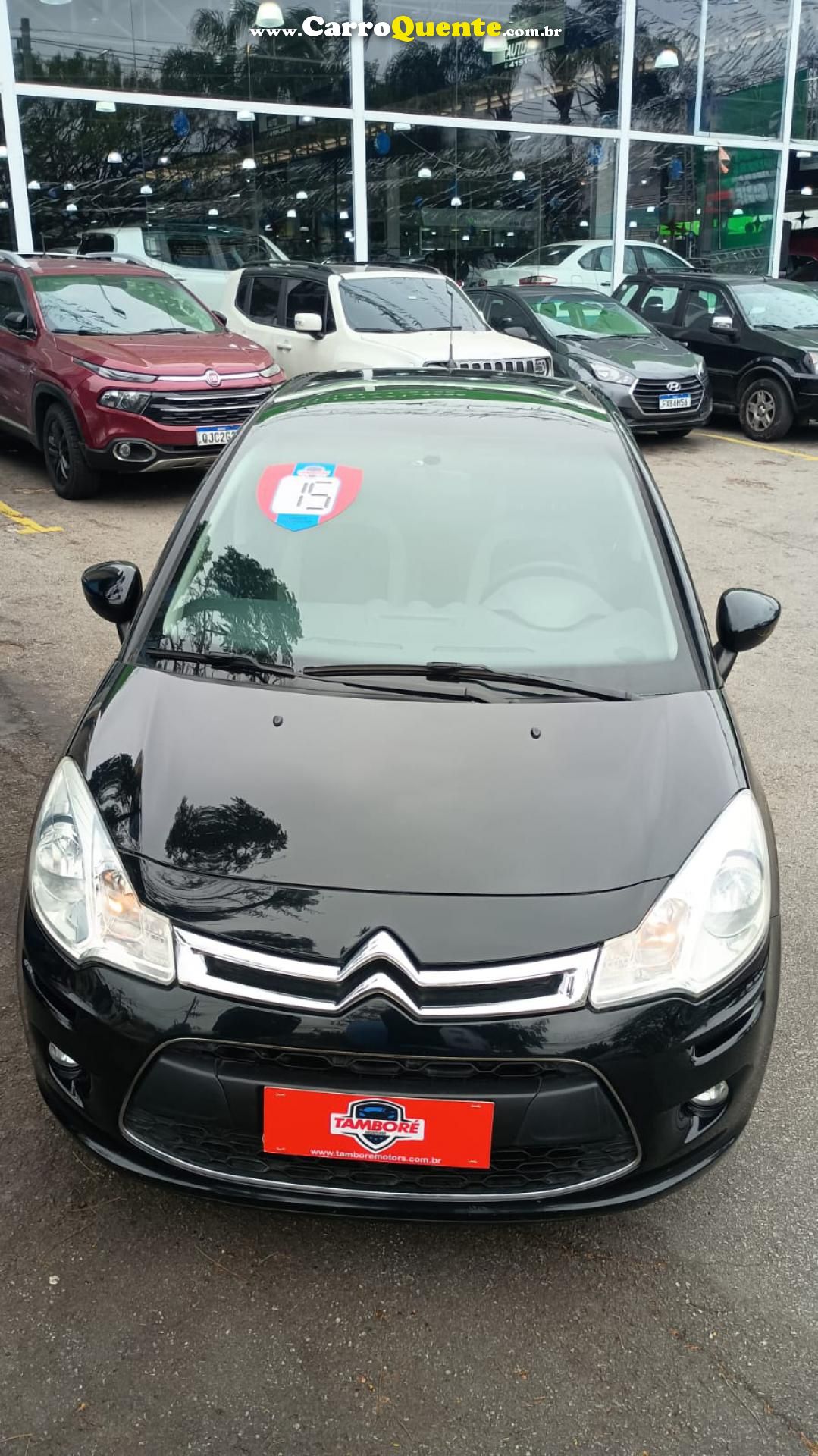 CITROËN   C3 TENDANCE 1.6 VTI FLEX START 16V AUT.   PRETO 2015 1.6 FLEX - Loja