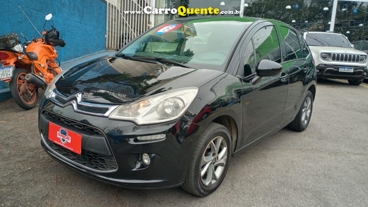 CITROËN   C3 TENDANCE 1.6 VTI FLEX START 16V AUT.   PRETO 2015 1.6 FLEX - Loja