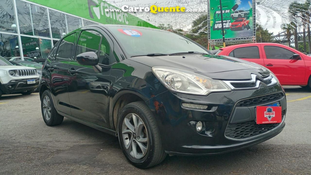 CITROËN   C3 TENDANCE 1.6 VTI FLEX START 16V AUT.   PRETO 2015 1.6 FLEX - Loja