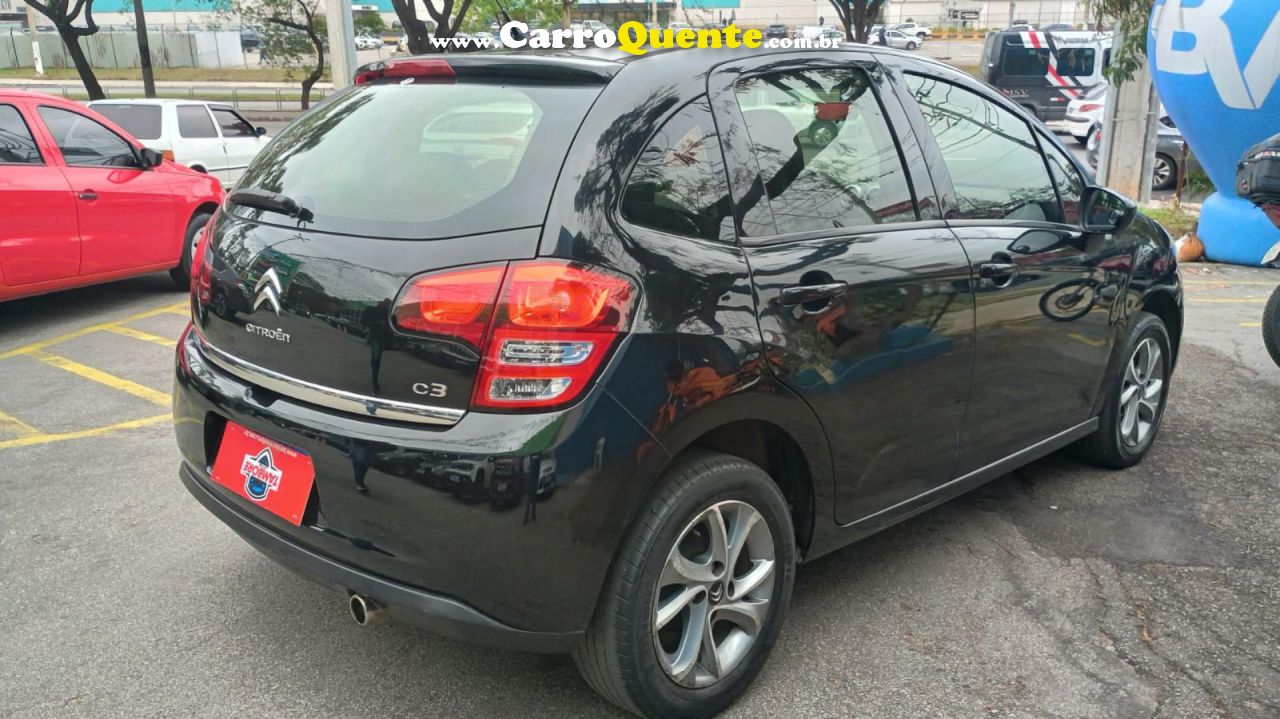 CITROËN   C3 TENDANCE 1.6 VTI FLEX START 16V AUT.   PRETO 2015 1.6 FLEX - Loja