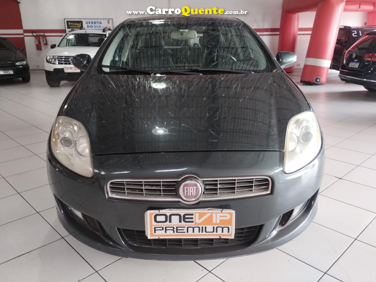 FIAT   BRAVO ABSOLUTE DUALOGIC 1.8 FLEX 16V 5P   CINZA 2014 1.8 FLEX - Loja