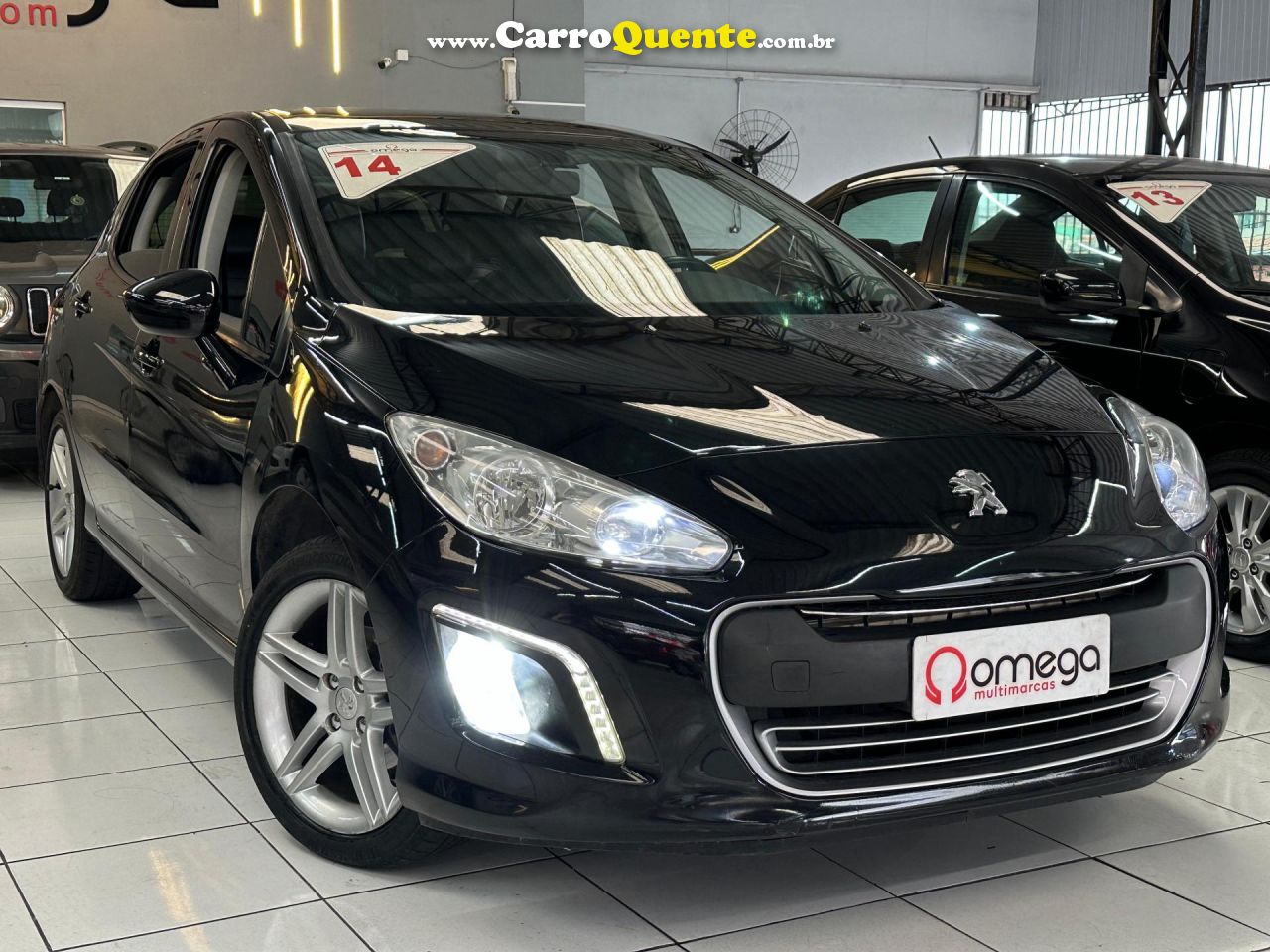 PEUGEOT   308 ACTIVE 1.6 FLEX 16V 5P MEC.   PRETO 2014 1.6 FLEX - Loja