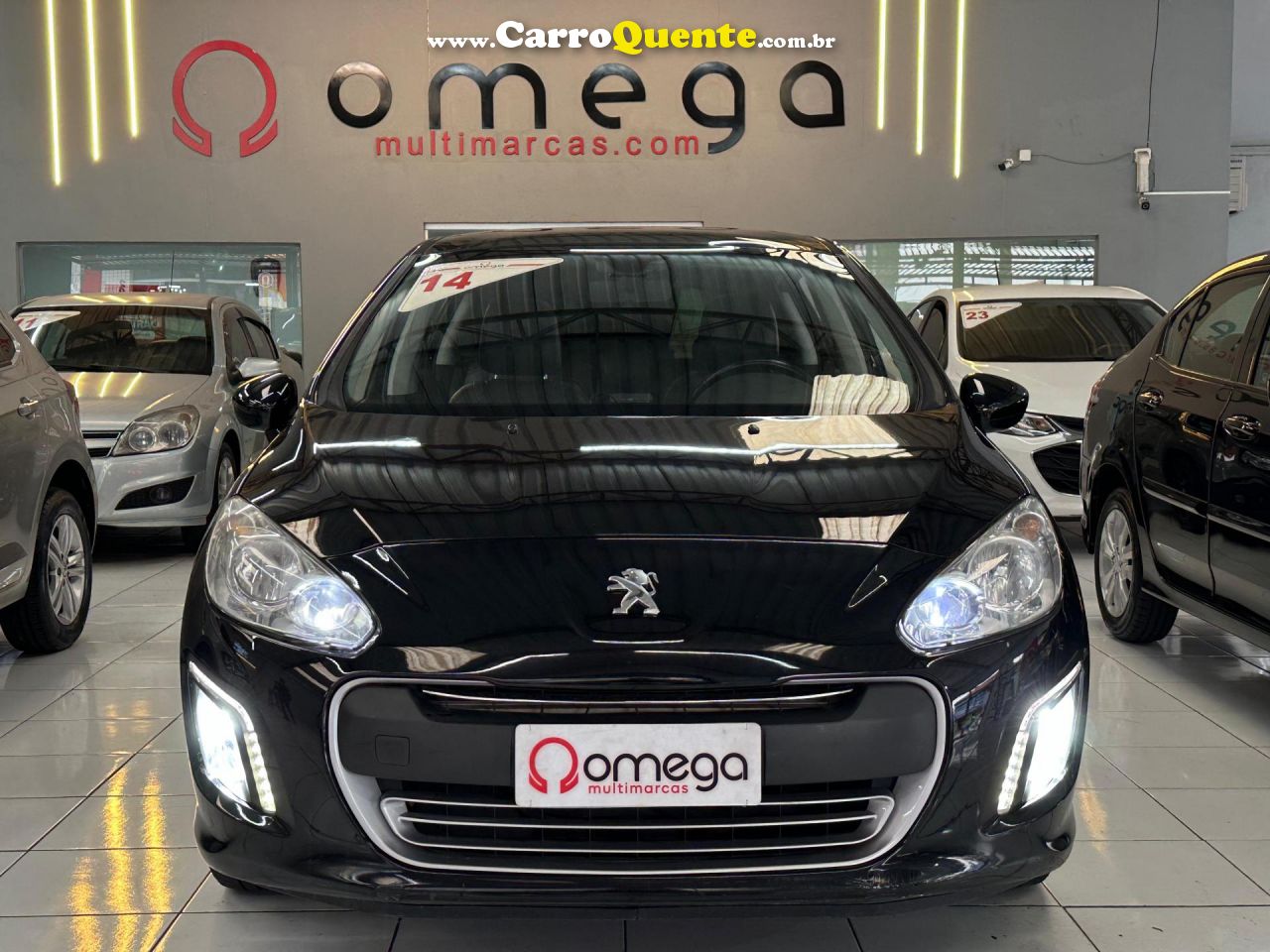 PEUGEOT   308 ACTIVE 1.6 FLEX 16V 5P MEC.   PRETO 2014 1.6 FLEX - Loja