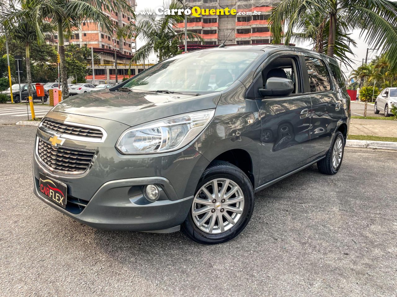 CHEVROLET   SPIN LT 1.8 8V ECONO.FLEX 5P AUT.   CINZA 2013 1.8 FLEX - Loja