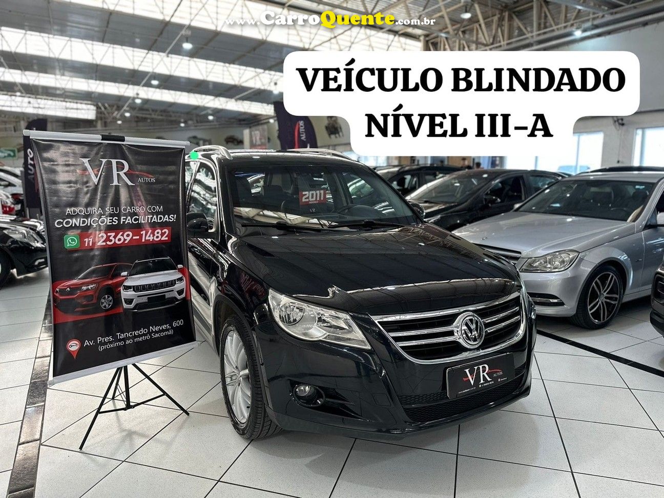 VOLKSWAGEN TIGUAN 2.0 TSI 16V TURBO  98.000KM BLINDADA - Loja