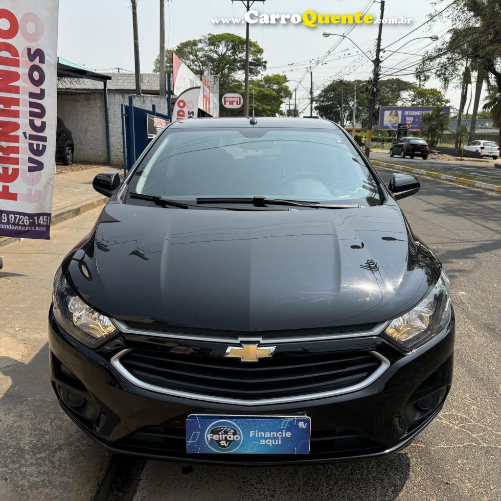 CHEVROLET   ONIX HATCH LT 1.0 8V FLEXPOWER 5P MEC.   PRETO 2019 1.0 FLEX - Loja