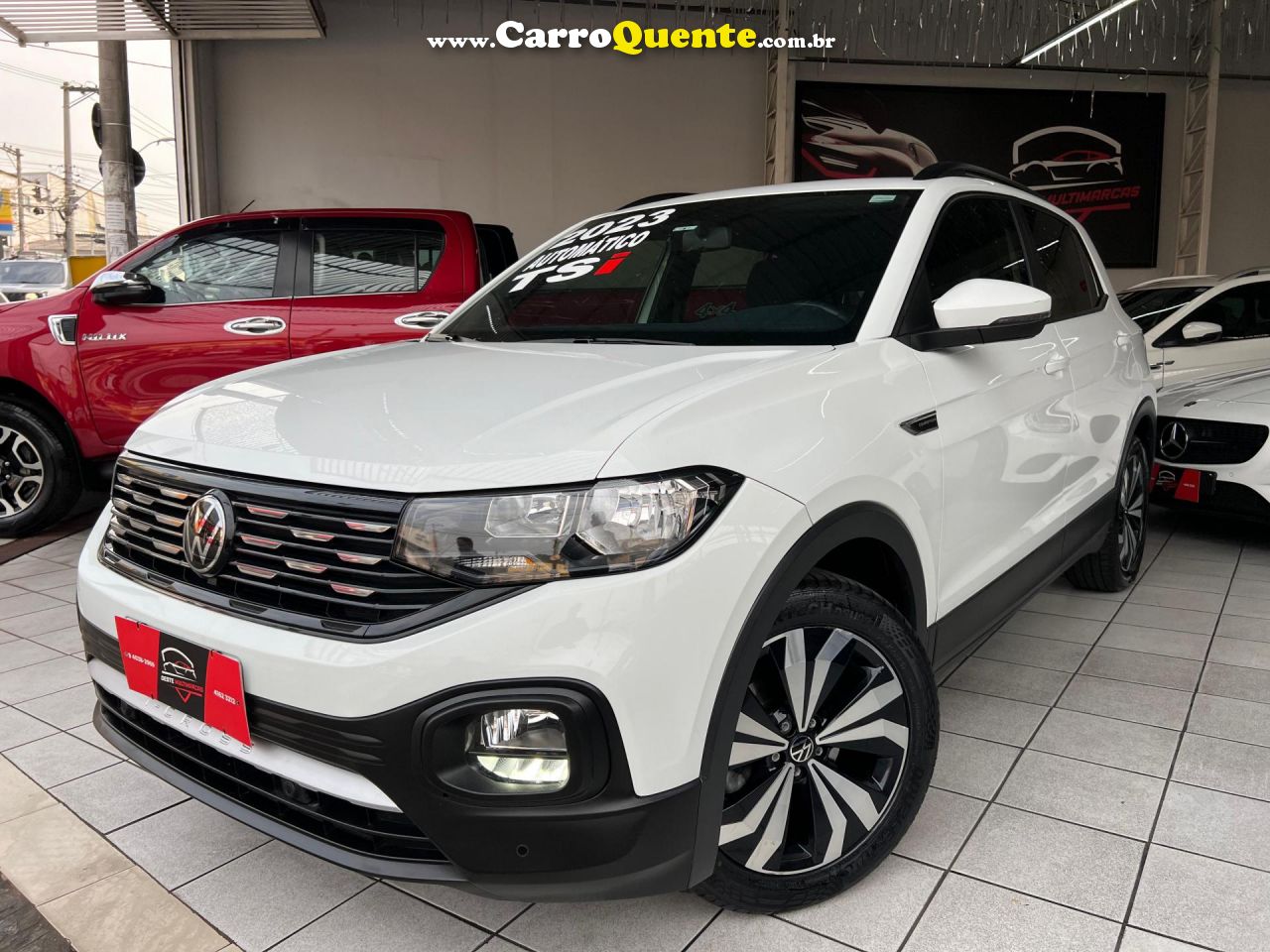 VOLKSWAGEN   T-CROSS COMFOR. 200 TSI 1.0 FLEX 5P AUT.   BRANCO 2023 1.0 FLEX - Loja