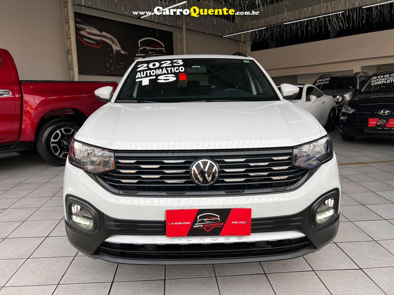 VOLKSWAGEN   T-CROSS COMFOR. 200 TSI 1.0 FLEX 5P AUT.   BRANCO 2023 1.0 FLEX - Loja