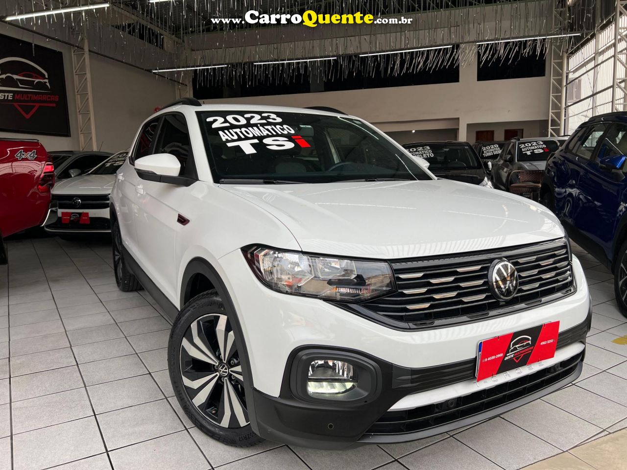 VOLKSWAGEN   T-CROSS COMFOR. 200 TSI 1.0 FLEX 5P AUT.   BRANCO 2023 1.0 FLEX - Loja