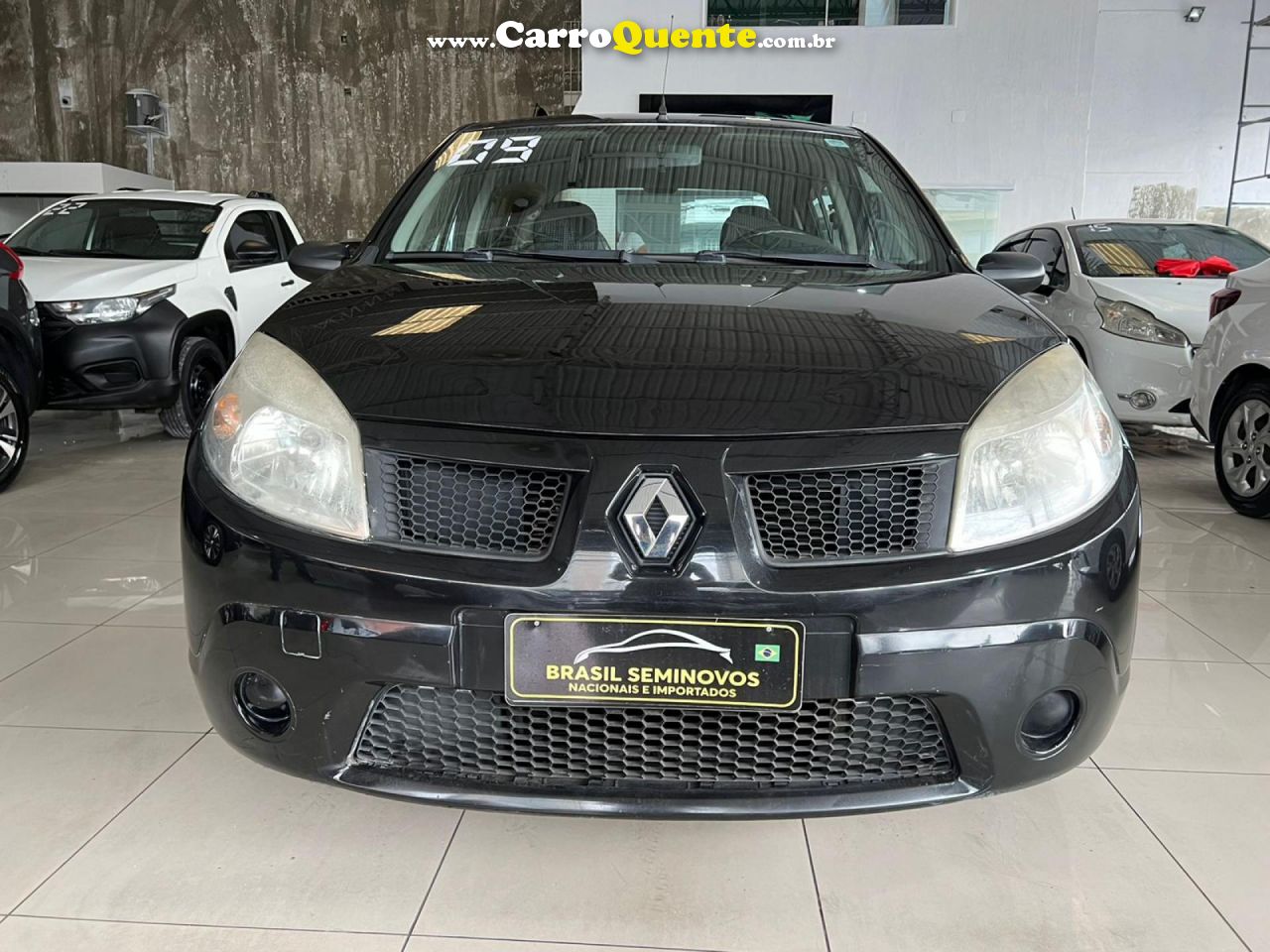 RENAULT   SANDERO EXPRESSION HI-FLEX 1.6 8V 5P   PRETO 2009 1.6 FLEX - Loja