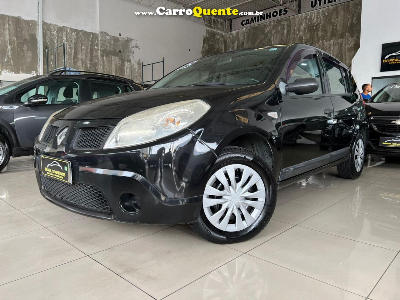 RENAULT   SANDERO EXPRESSION HI-FLEX 1.6 8V 5P   PRETO 2009 1.6 FLEX - Loja