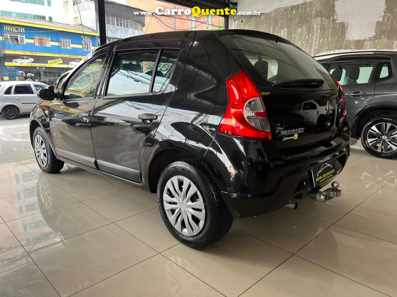 RENAULT   SANDERO EXPRESSION HI-FLEX 1.6 8V 5P   PRETO 2009 1.6 FLEX - Loja