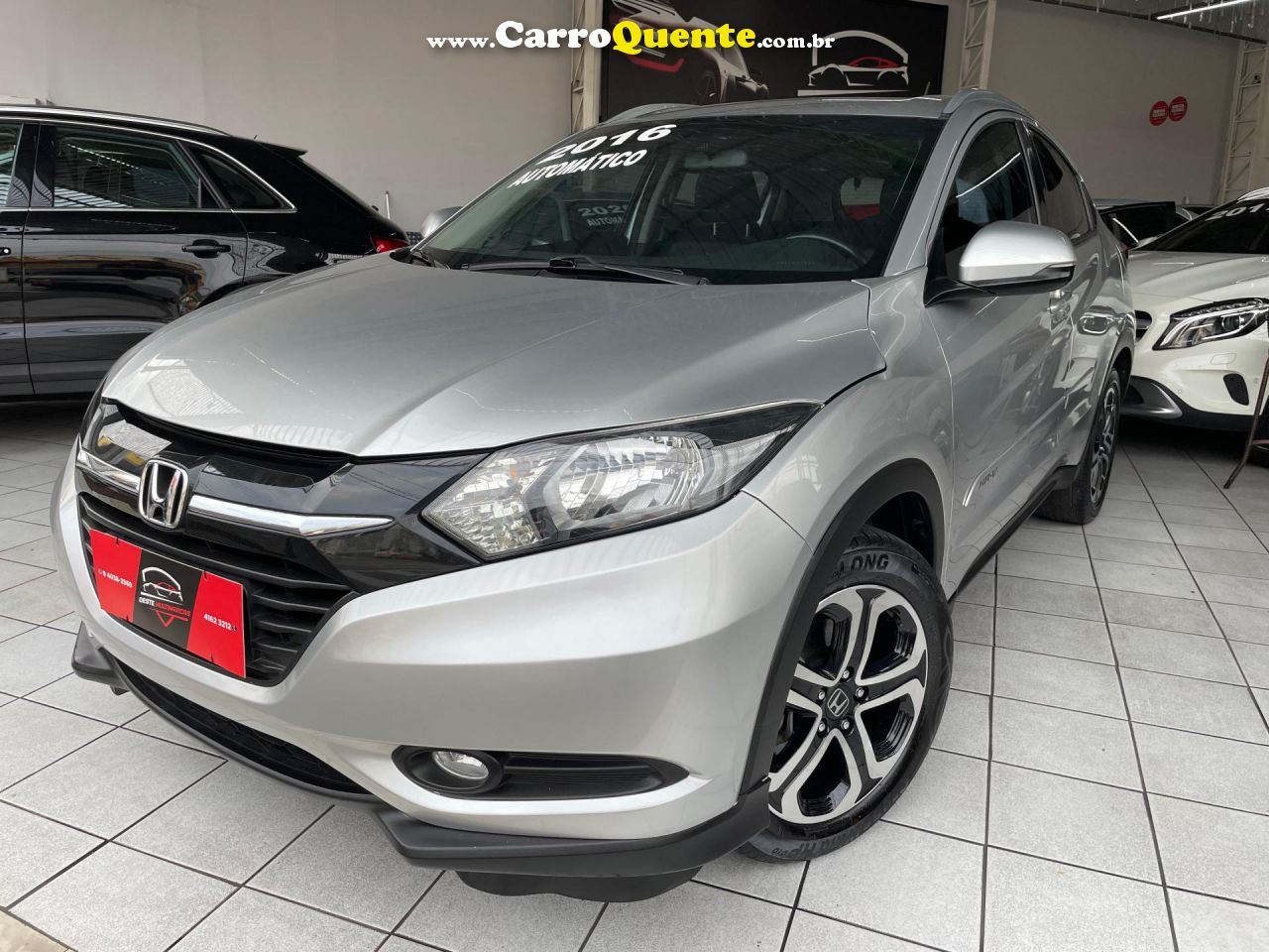 HONDA   HR-V EX 1.8 FLEXONE 16V 5P AUT.   PRATA 2016 1.8 GASOLINA - Loja