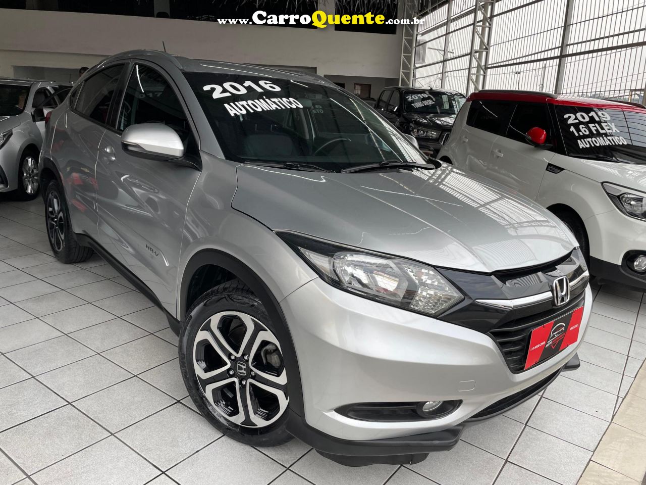 HONDA   HR-V EX 1.8 FLEXONE 16V 5P AUT.   PRATA 2016 1.8 GASOLINA - Loja