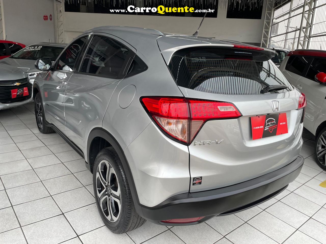 HONDA   HR-V EX 1.8 FLEXONE 16V 5P AUT.   PRATA 2016 1.8 GASOLINA - Loja