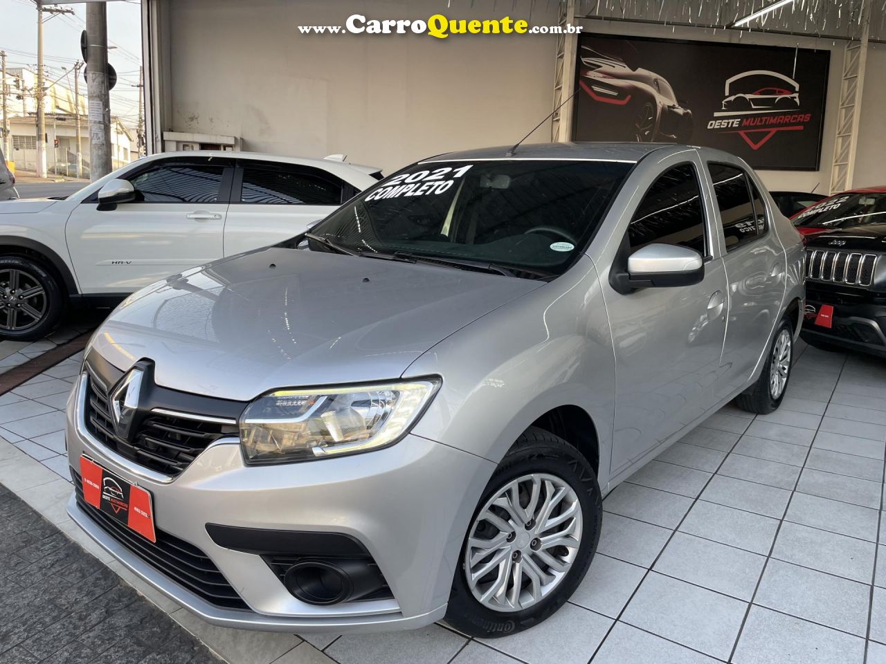 RENAULT   LOGAN ZEN FLEX 1.0 12V 4P MEC.   PRATA 2021 1.0 FLEX - Loja