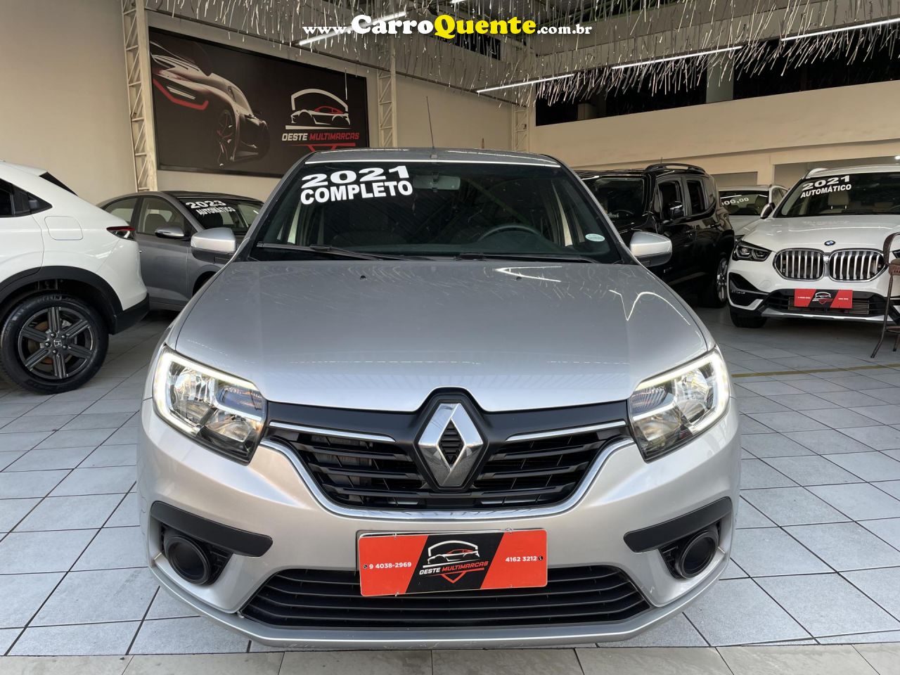 RENAULT   LOGAN ZEN FLEX 1.0 12V 4P MEC.   PRATA 2021 1.0 FLEX - Loja