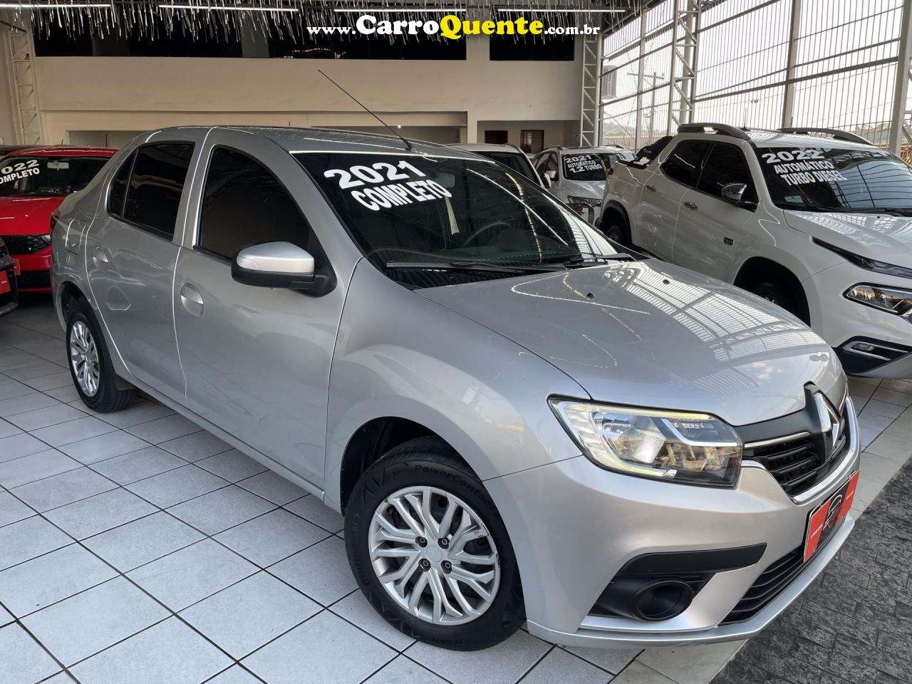 RENAULT   LOGAN ZEN FLEX 1.0 12V 4P MEC.   PRATA 2021 1.0 FLEX - Loja