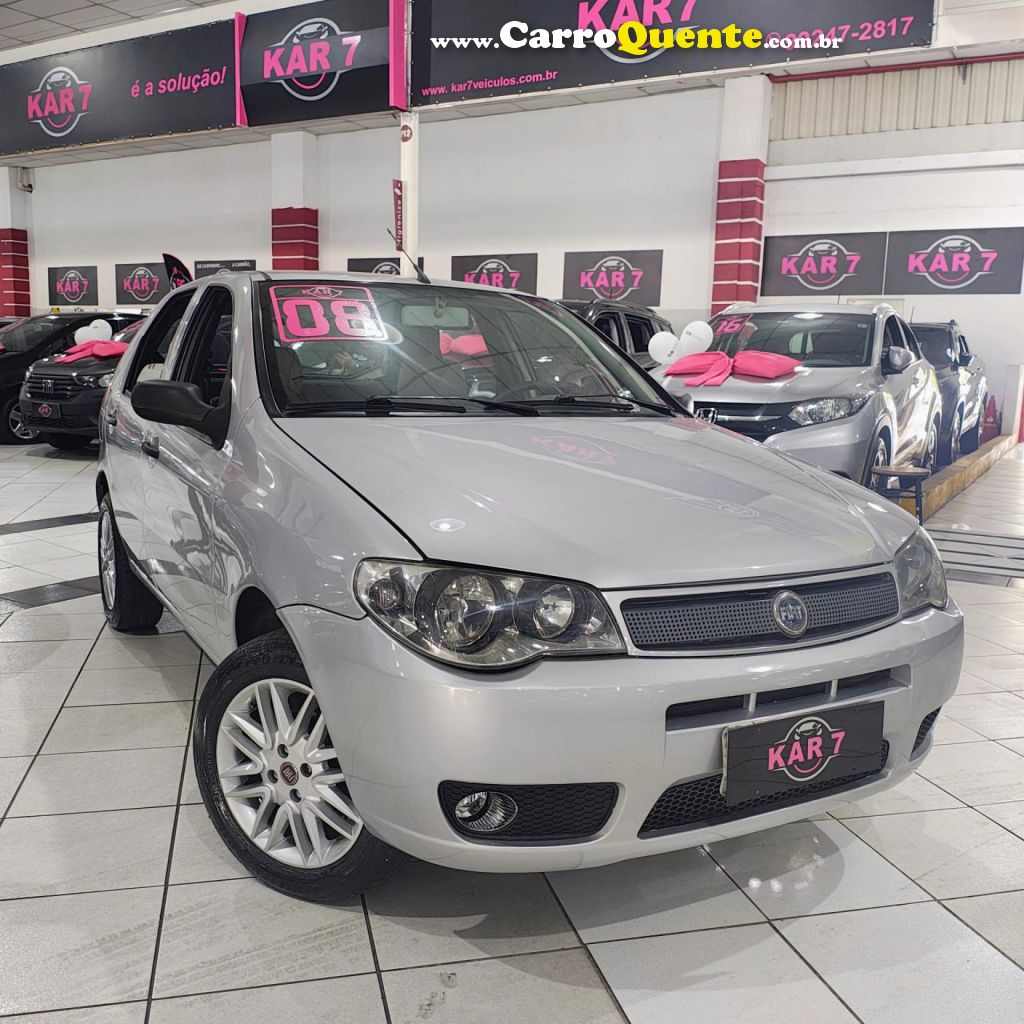 FIAT   PALIO 1.0 TROFEO 1.0 FIRE FIRE FLEX 4P   PRATA 2008 1.0 FLEX - Loja