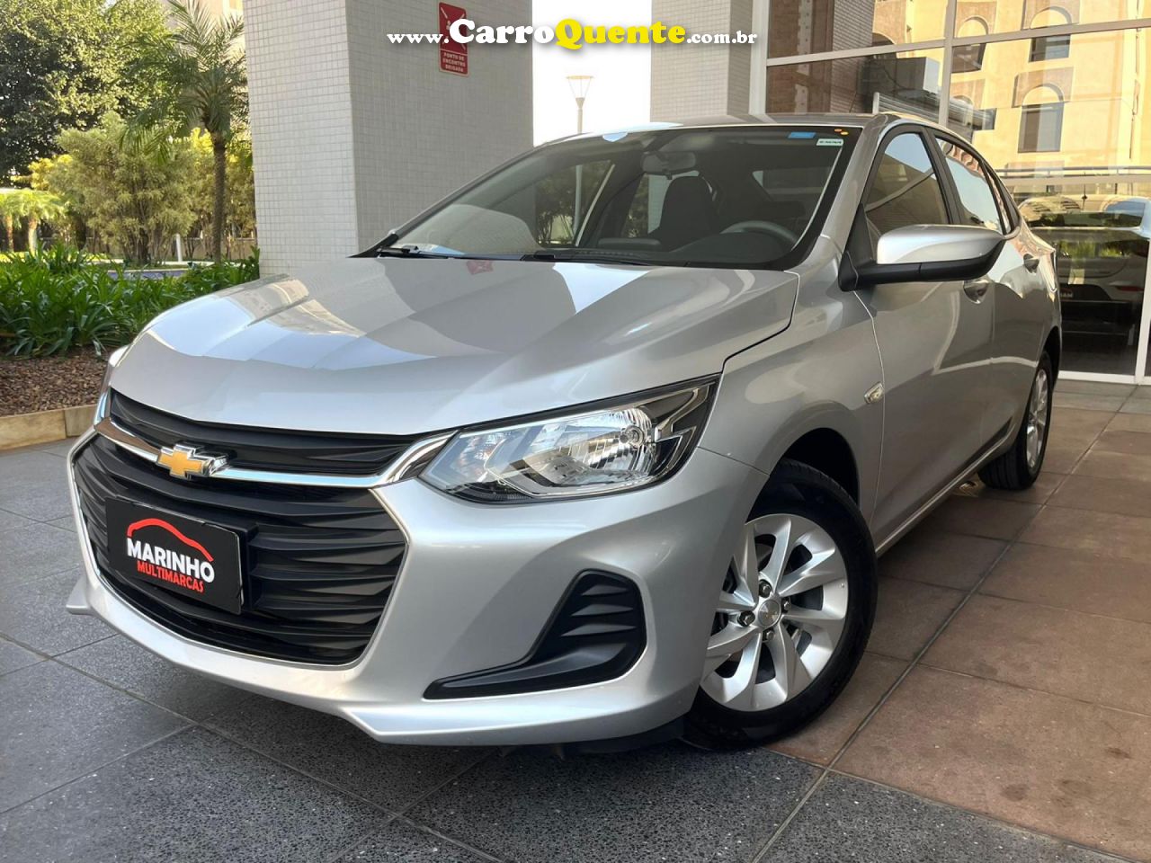 CHEVROLET   ONIX PLUS LT 1.0 TURBO AUTOMATICO FLEX COMPLETO MULTIMIDIA RODAS BAIXA KM OTIMO ESTADO   PRATA 2023 1.0 FLEX - Loja