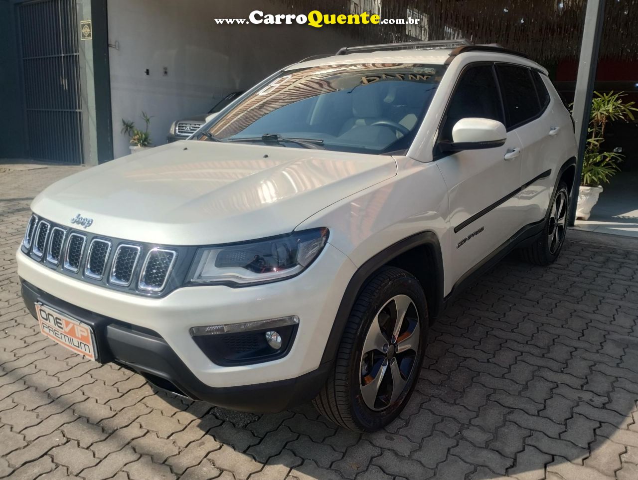 JEEP   COMPASS LONGITUDE 2.0 4X2 FLEX 16V AUT.   BRANCO 2018 2.0 FLEX - Loja