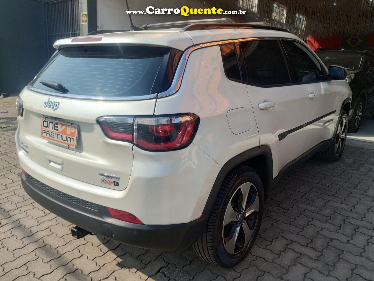 JEEP   COMPASS LONGITUDE 2.0 4X2 FLEX 16V AUT.   BRANCO 2018 2.0 FLEX - Loja