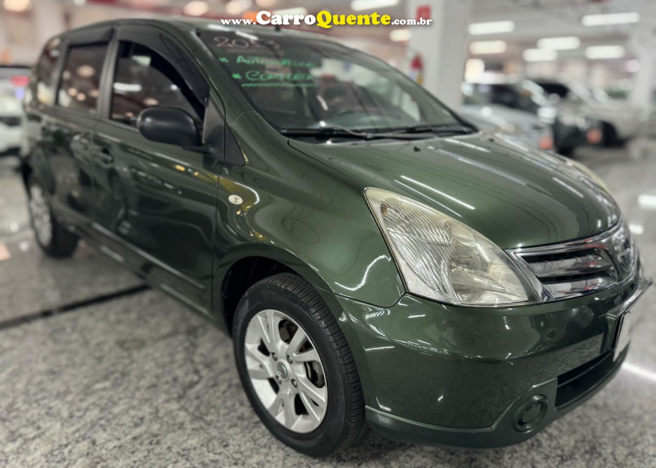 NISSAN   LIVINA S 1.8 16V FLEX FUEL AUT.   VERDE 2013 1.8 FLEX - Loja