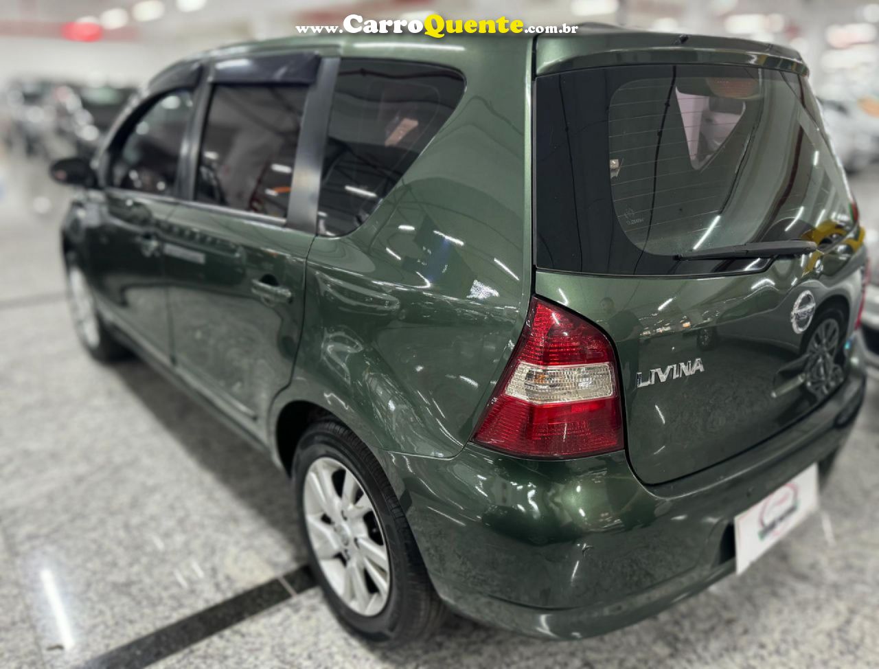 NISSAN   LIVINA S 1.8 16V FLEX FUEL AUT.   VERDE 2013 1.8 FLEX - Loja