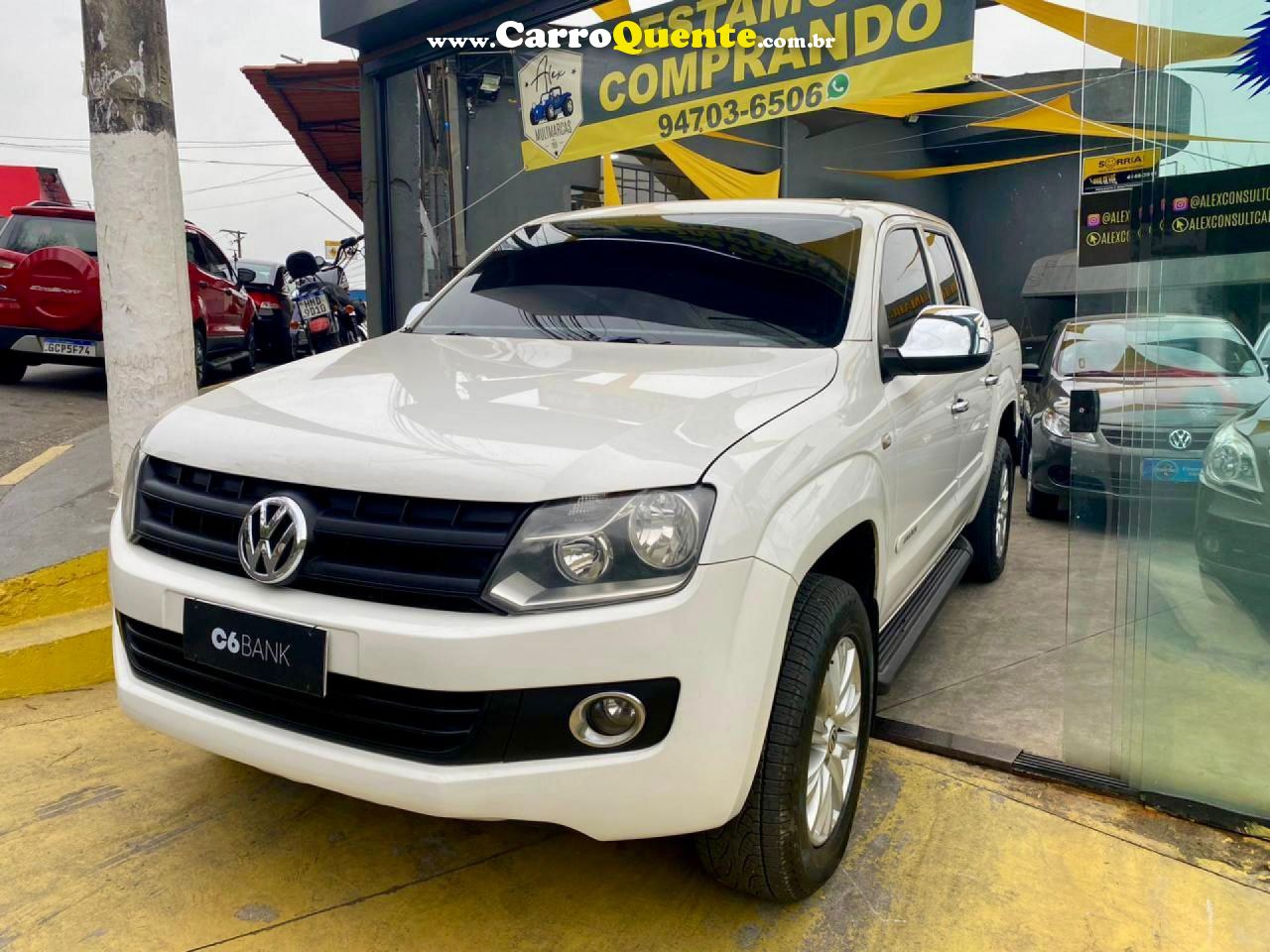 VOLKSWAGEN   AMAROK CD2.0 16VS CD2.0 16V TDI 4X4 DIE   BRANCO 2012 2.0 GASOLINA - Loja