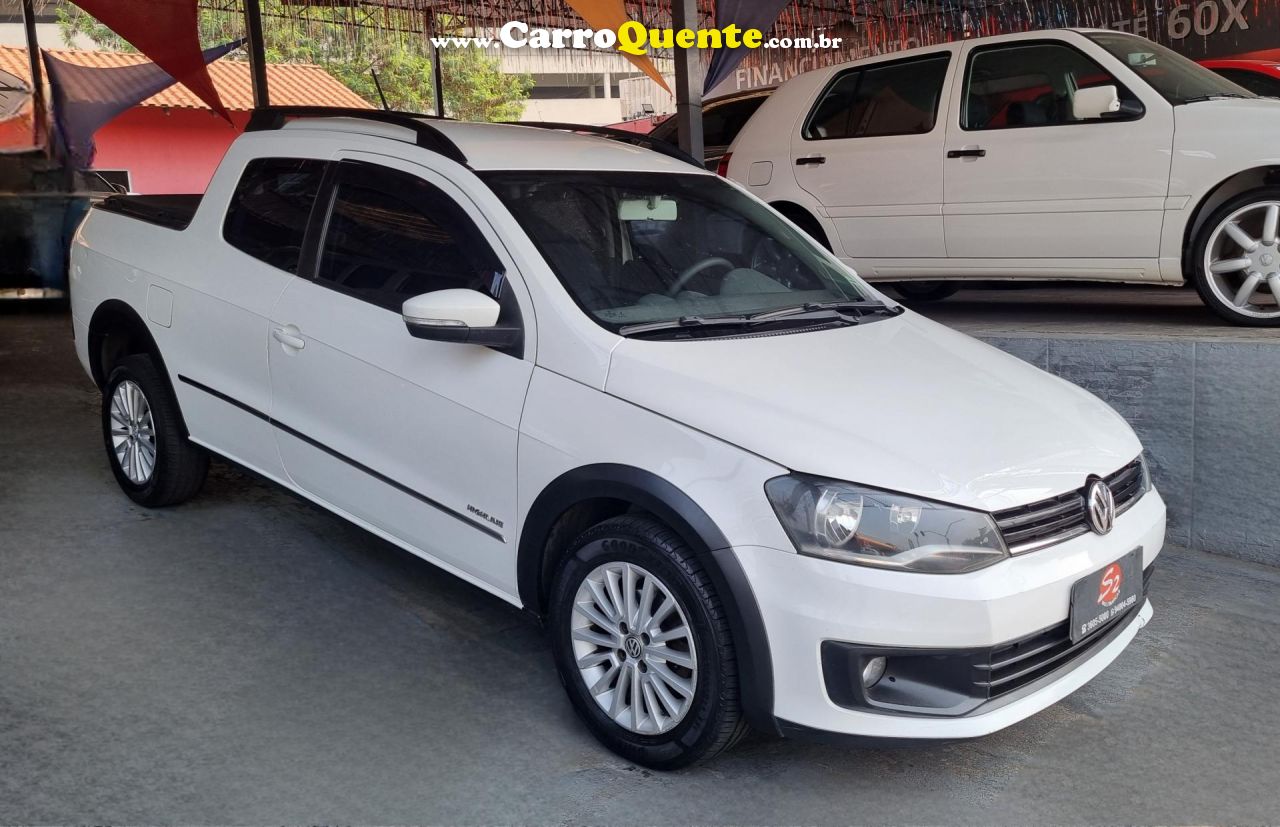 VOLKSWAGEN   SAVEIRO HIGHLINE 1.6 T. FLEX 8V CD   BRANCO 2015 1.6 FLEX - Loja