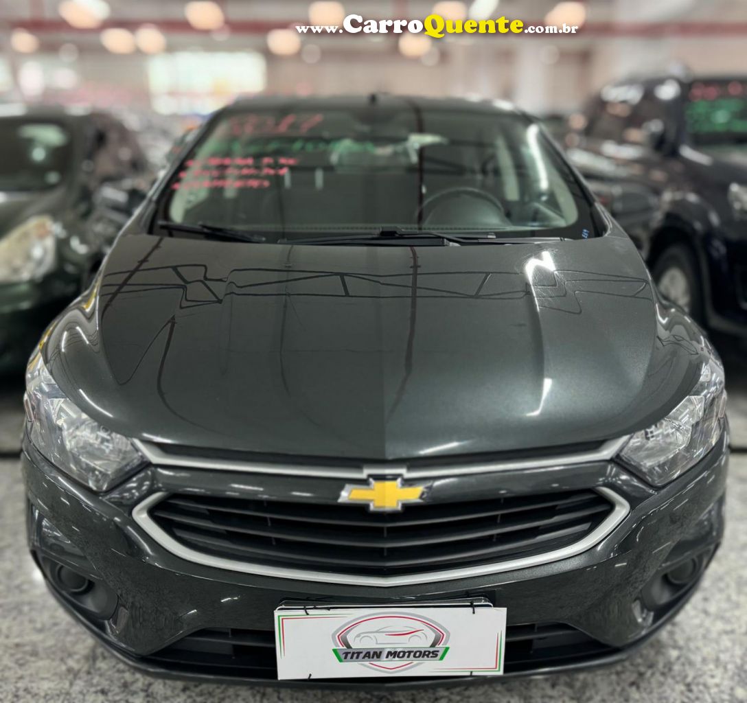 CHEVROLET   ONIX HATCH LT 1.0 8V FLEXPOWER 5P MEC.   CINZA 2017 1.0 FLEX - Loja