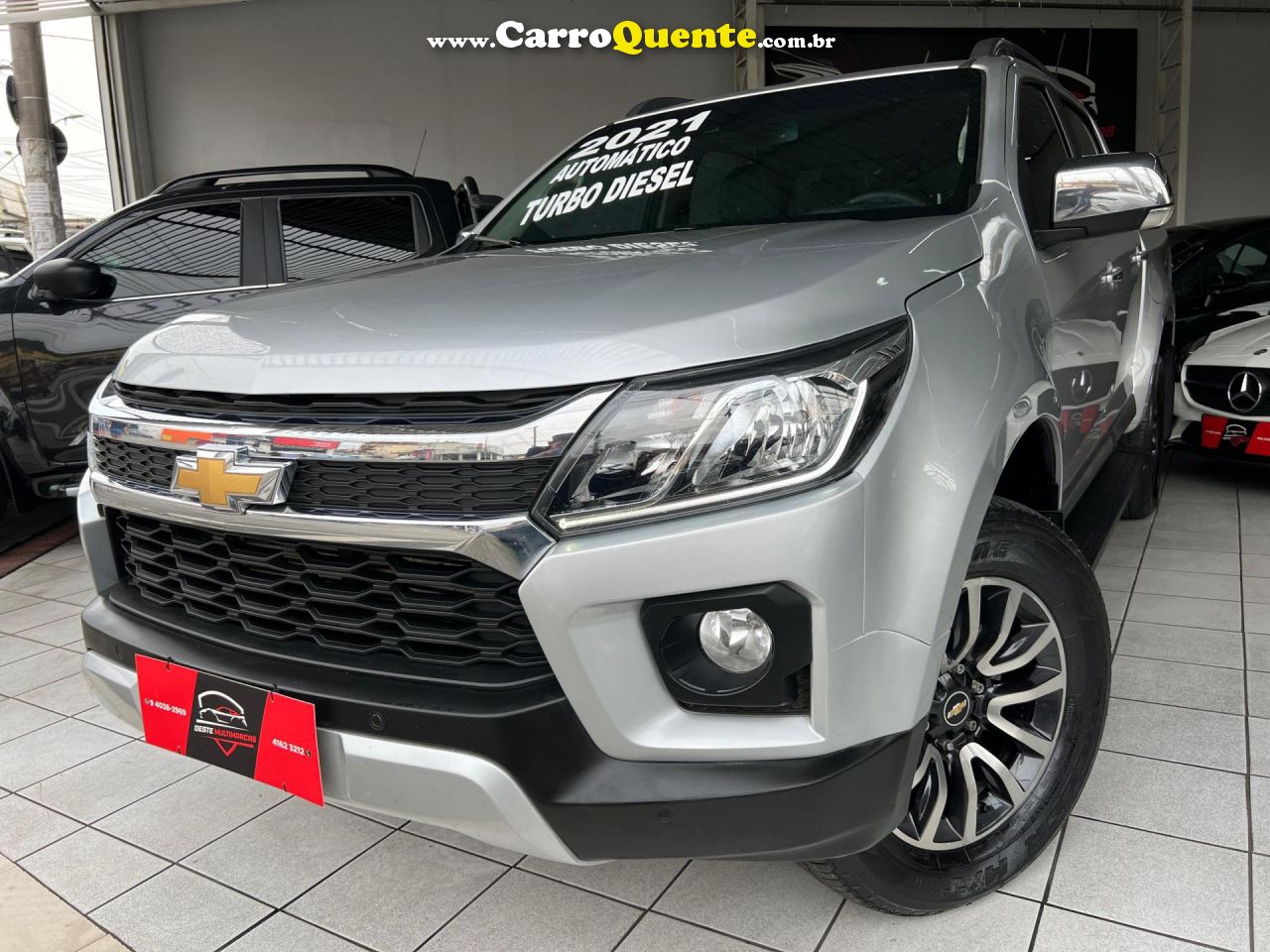 CHEVROLET   S10 PICK-UP LTZ 2.8 TDI 4X4 CD DIES.AUT   PRATA 2021 2.8 GASOLINA - Loja