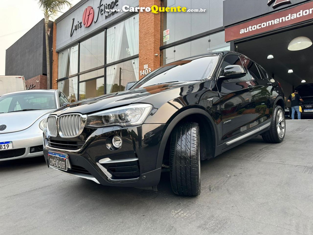 BMW   X4 XDRIVE 28I X-LINE 2.0 TURBO 245CV AUT   PRETO 2018 2.0 GASOLINA - Loja