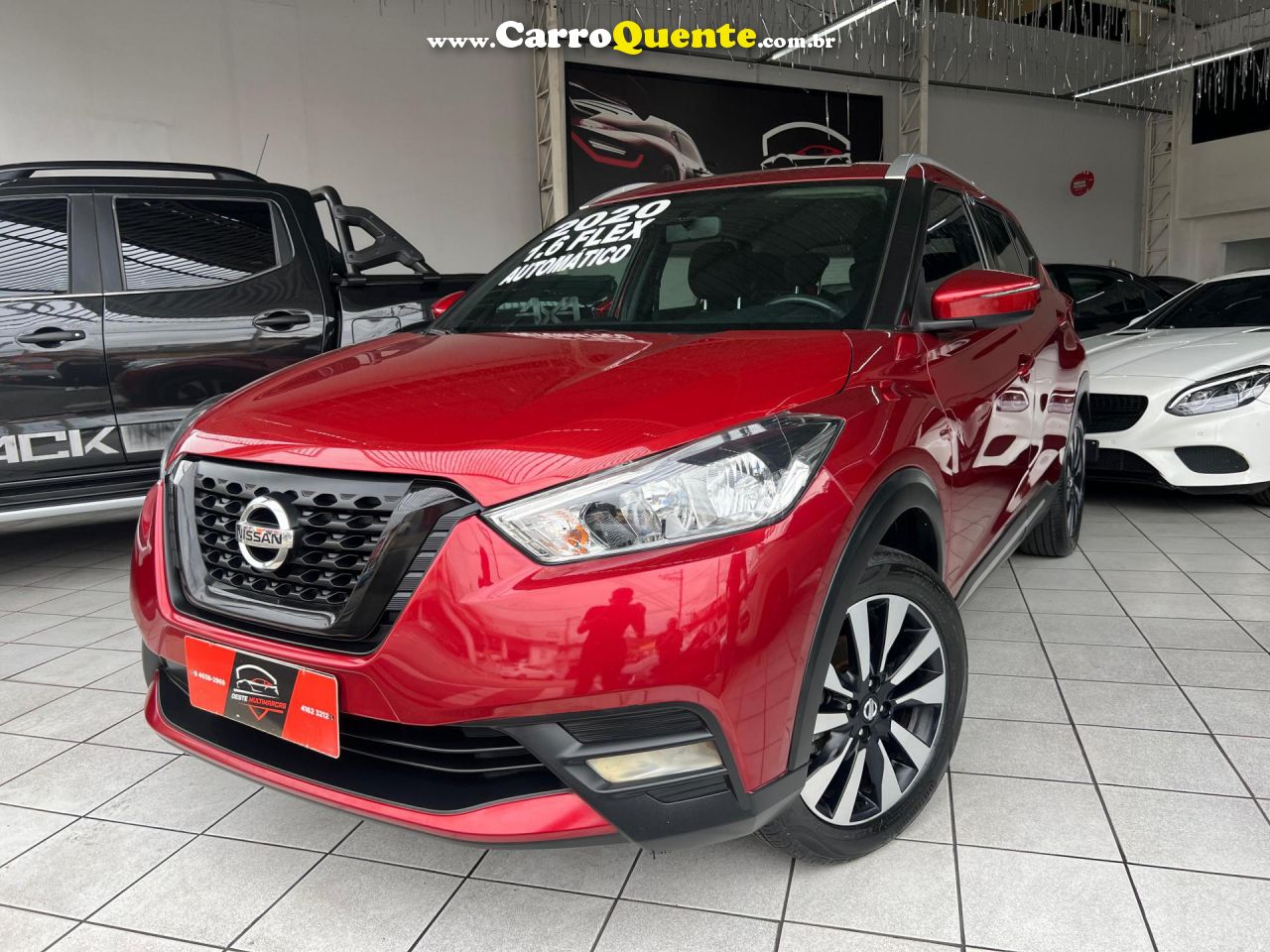 NISSAN   KICKS SV 1.6 16V FLEXSTAR 5P AUT.   VERMELHO 2020 1.6 GASOLINA - Loja