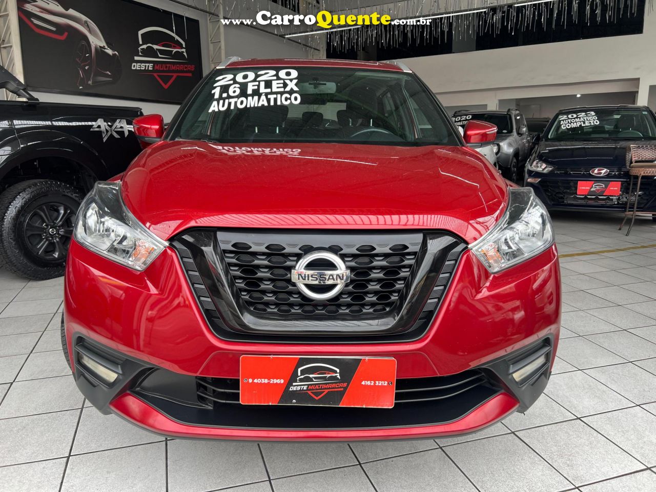 NISSAN   KICKS SV 1.6 16V FLEXSTAR 5P AUT.   VERMELHO 2020 1.6 GASOLINA - Loja