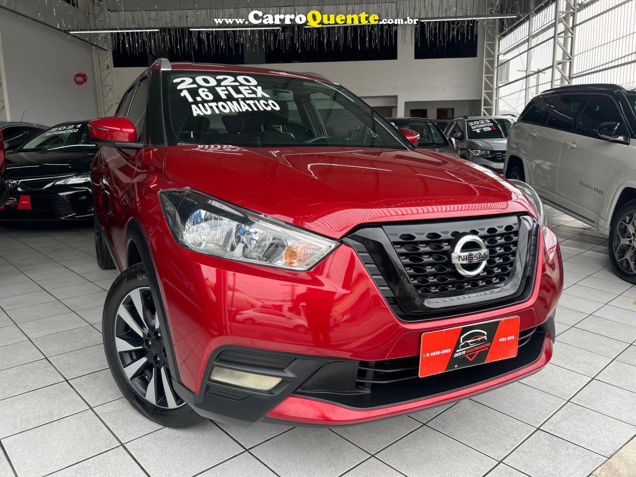 NISSAN   KICKS SV 1.6 16V FLEXSTAR 5P AUT.   VERMELHO 2020 1.6 GASOLINA - Loja