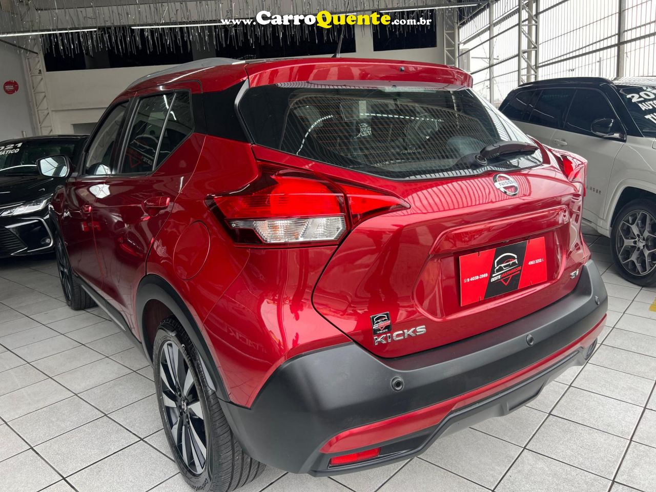 NISSAN   KICKS SV 1.6 16V FLEXSTAR 5P AUT.   VERMELHO 2020 1.6 GASOLINA - Loja