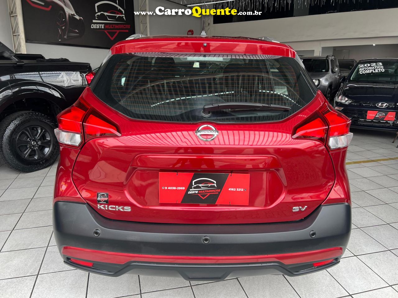 NISSAN   KICKS SV 1.6 16V FLEXSTAR 5P AUT.   VERMELHO 2020 1.6 GASOLINA - Loja