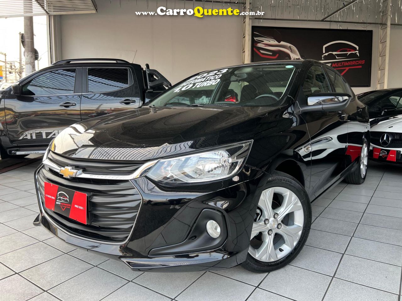 CHEVROLET   ONIX SEDAN PLUS LTZ 1.0 12V TB FLEX AUT.   PRETO 2023 1.0 FLEX - Loja