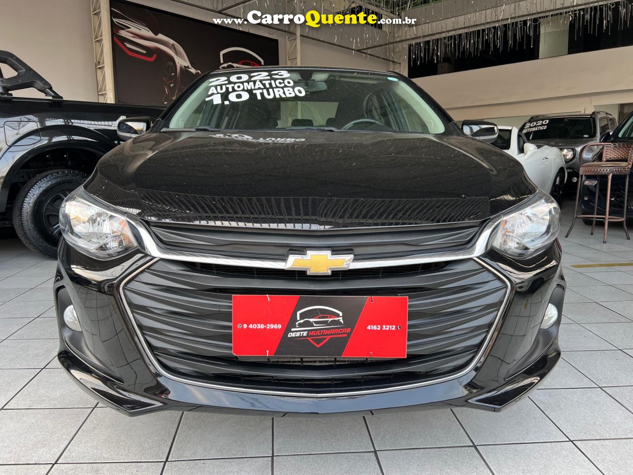 CHEVROLET   ONIX SEDAN PLUS LTZ 1.0 12V TB FLEX AUT.   PRETO 2023 1.0 FLEX - Loja