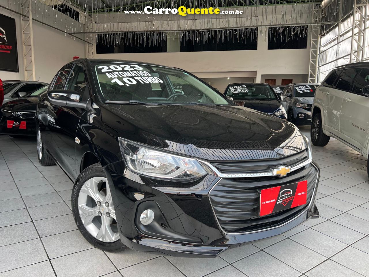 CHEVROLET   ONIX SEDAN PLUS LTZ 1.0 12V TB FLEX AUT.   PRETO 2023 1.0 FLEX - Loja