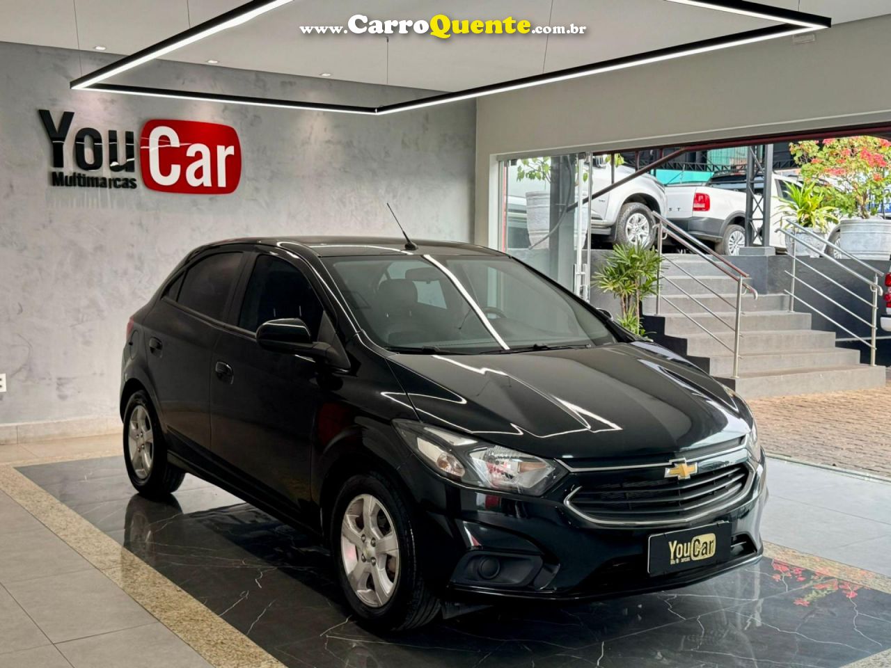 CHEVROLET   ONIX HATCH LT 1.4 8V FLEXPOWER 5P AUT.   PRETO 2019 1.4 FLEX - Loja