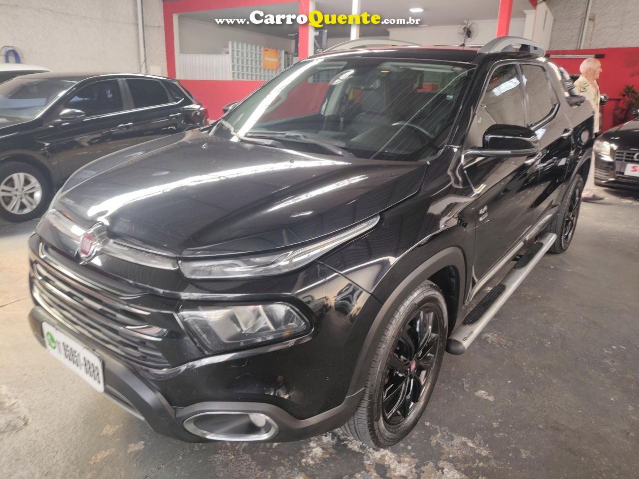 FIAT   TORO VOLCANO 2.0 16V 4X4 TB DIESEL AUT.   PRETO 2020 2.0 DIESEL - Loja