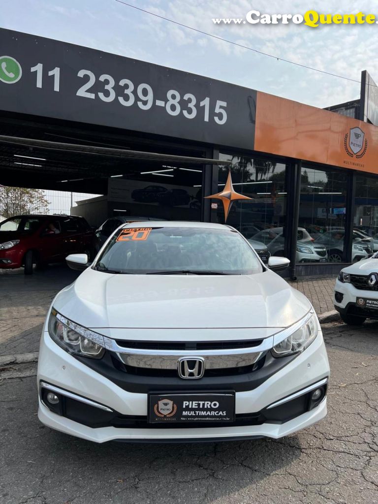 HONDA   CIVIC SEDAN EXL 2.0 FLEX 16V AUT.4P   BRANCO 2020 2.0 FLEX - Loja