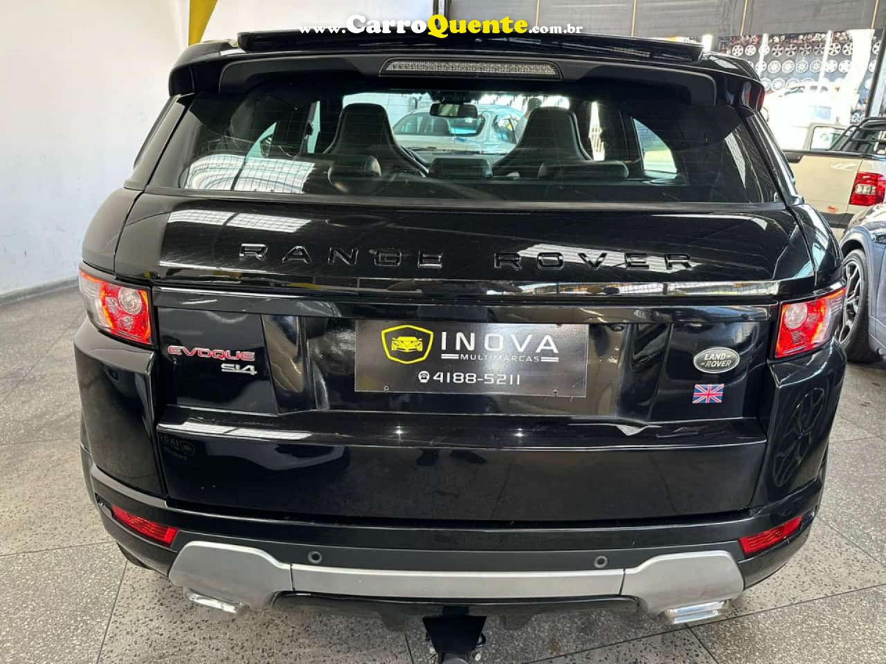 LAND ROVER   RANGE R.EVOQUE DYNAMIC TECH 2.0 AUT 5P   PRETO 2013 2.0 GASOLINA - Loja