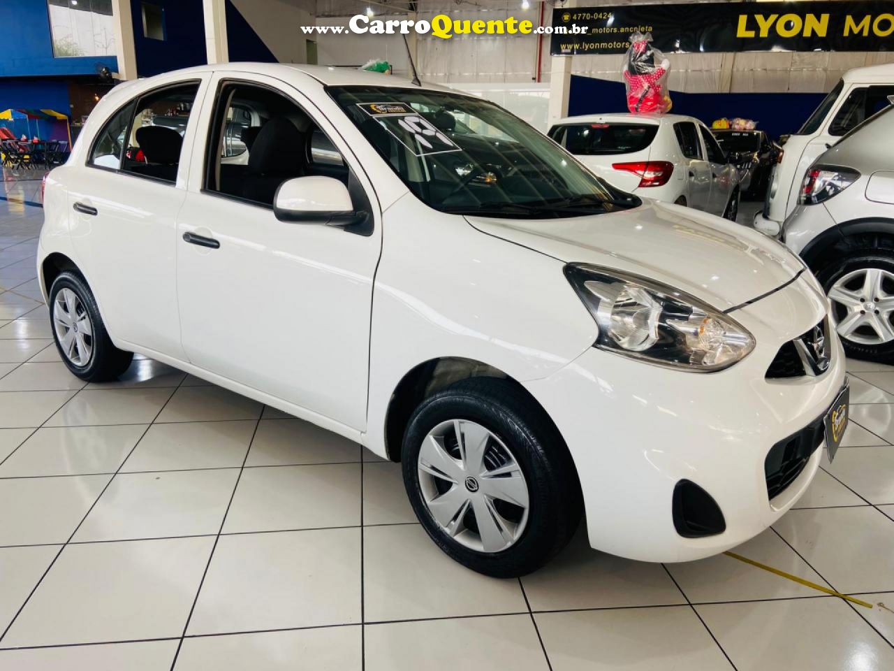 NISSAN   MARCH S 1.0 12V FLEX 5P   BRANCO 2019 1.0 FLEX - Loja