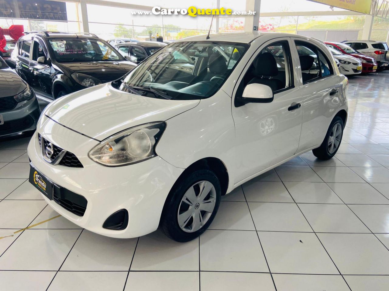 NISSAN   MARCH S 1.0 12V FLEX 5P   BRANCO 2019 1.0 FLEX - Loja