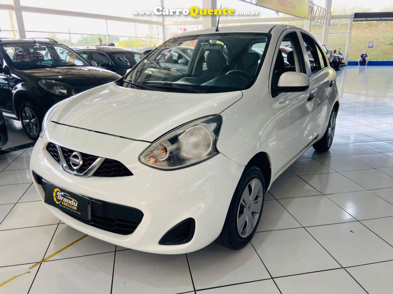 NISSAN   MARCH S 1.0 12V FLEX 5P   BRANCO 2019 1.0 FLEX - Loja